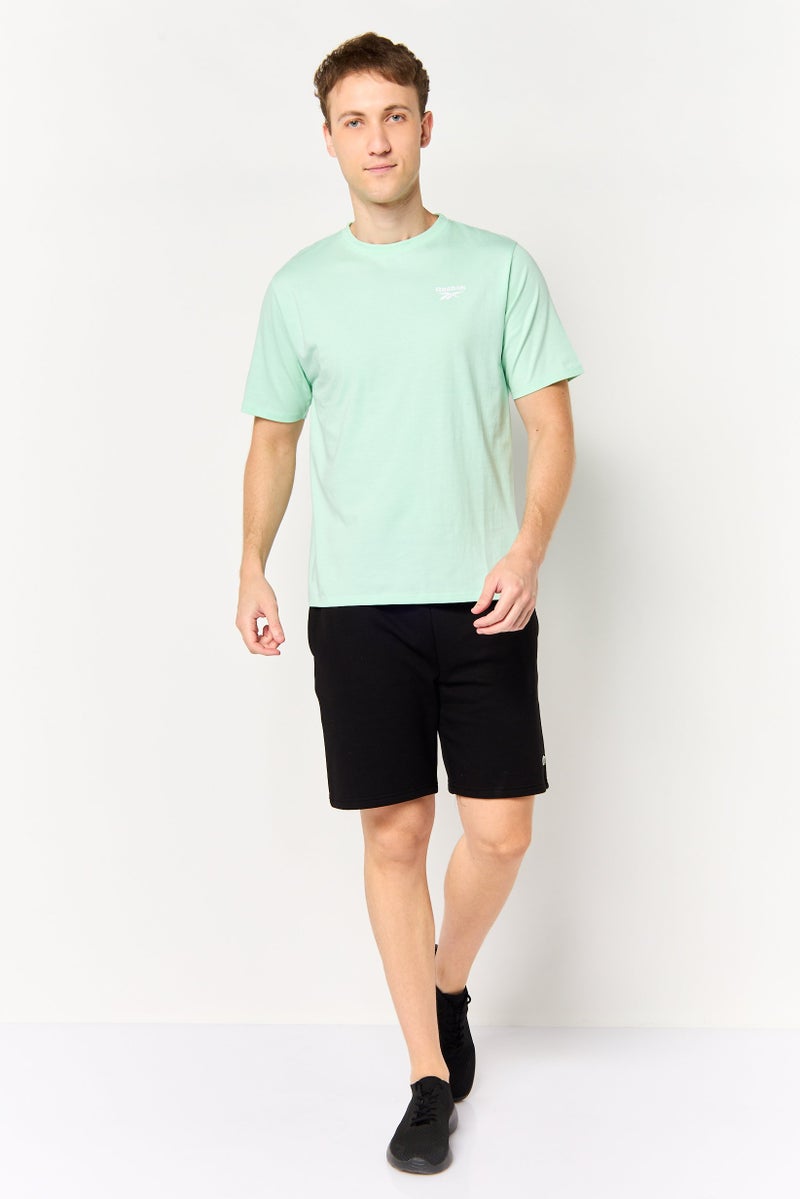 Reebok Men Sportswear Fit Short Sleeve Training T-Shirt, Light Green - Image 2